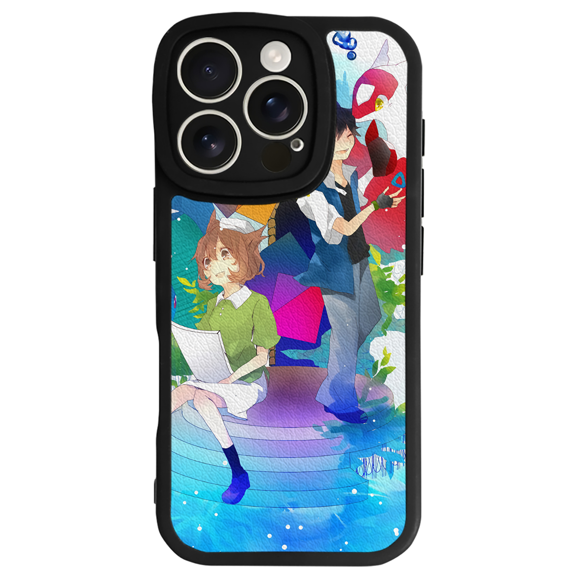 （画像用） ポケットモンスター Pokémon 【iPhone 16シリーズ対応】シリコンスマホケース（レザー調） 材質：シリコン